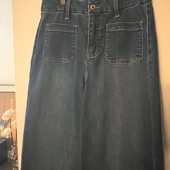 BCBGeneration Indigo High rise Wide Leg Jeans - Picture 4 of 7